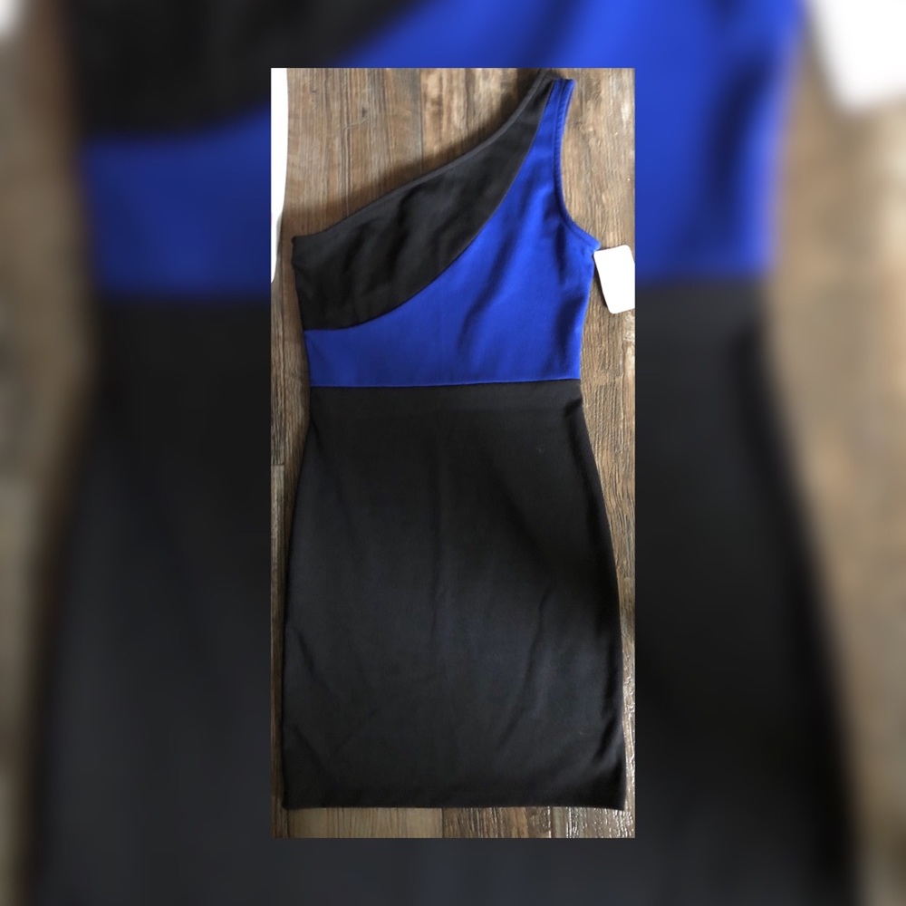New Little Black dress with Blue accent
